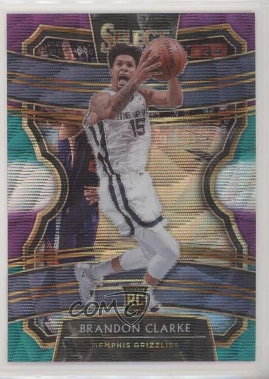 2019-20 Panini Select Concourse Tri-Color Prizm Brandon Clarke #76 9l4