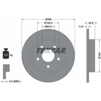 2X Textar 92133703 Bremsscheibe FüR Ford Focus C MAX DM2 DA HCP DP FFS DS DB DH