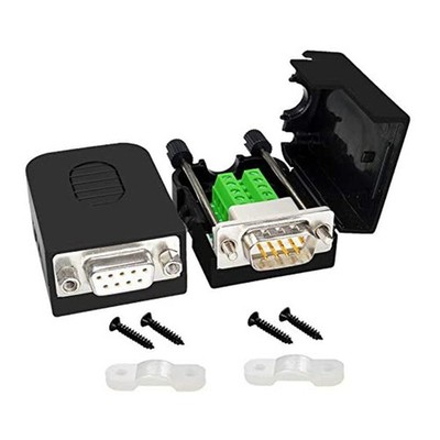 10X(DB9 LöTfreier Steckverbinder RS232 D-SUB Serial To 9-Pin Port Terminal 6834