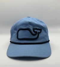 Vineyard Vines Youth Blue Whale Rope Snapback Hat Great Condition