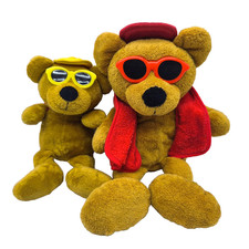 Tip Top Toys Teddyb&auml;r Set mit Cappy und M&uuml;tze Urlaub&auml;r 2000er Jahre Werbeartikel