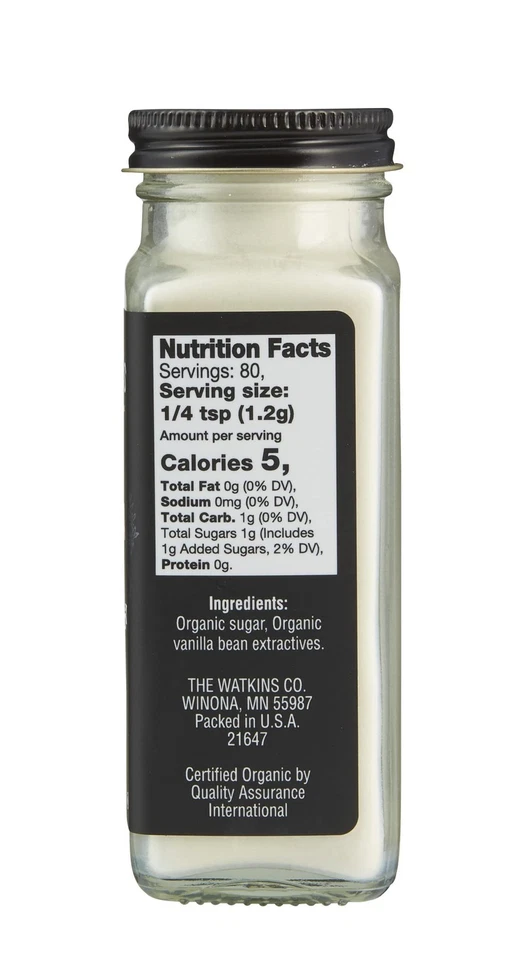 Watkins Gourmet Organic Vanilla Powder 3 Pack 3.4 oz Non GMO Gluten Free - Image 2 of 4