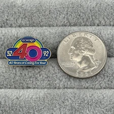 Eckerd Drug Stores 40 Years Of Caring 1952 1992 Employee Pin Pinback #59965