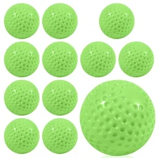 Softballs 12 Pack Yellow Dimpled Softballs, 12-Inch Pitching Machine Baseball...