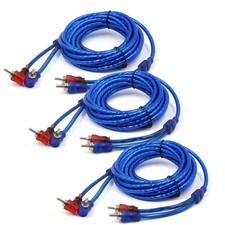 14.7ft 2 Channel RCA Audio Cable Stereo Audio Patch Twisted OFC Copper Wire 4.5M