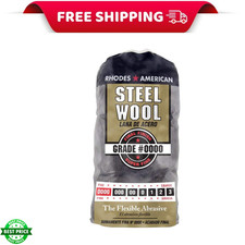 Steel Wool 0000 12 pad Fine Grade Rhodes, American Final Finish Super Fine