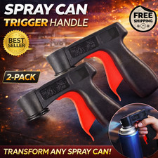Instant Aerosol Trigger Handle Can-Gun   2 Pack  Converts Spray Cans into Spray