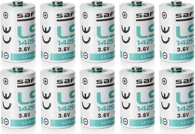 10 x LS 14250 LS14250 Replacement For Saft 1/2AA 3.6v Lithium Battery 1200mAh.