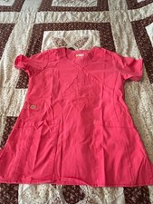 WonderWink FLEX Women's Nurse Scrub Top XS Solid Pink