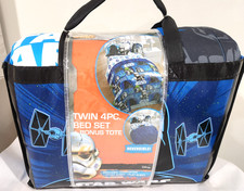STAR WARS REVERSIBLE TWIN 5 PV BED SET BONUS TOTE GIFT IDEA