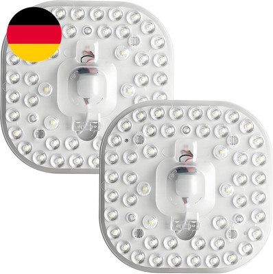 2-Pack LED Modul, 24 Watt Deckenumbausatz Mit Magnet, 6000K Kaltweiß, LED Panel,