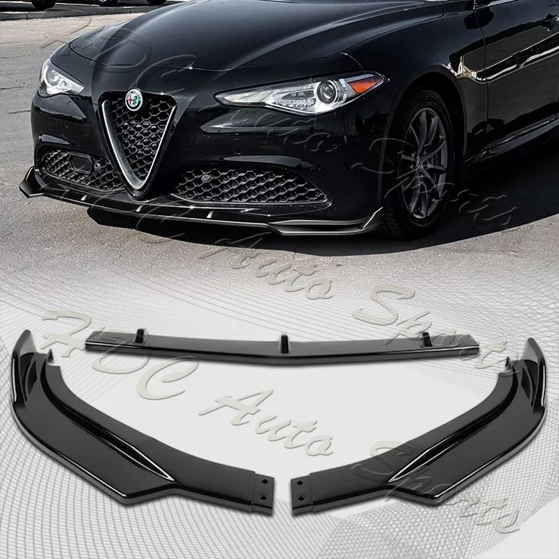 For 2017 2021 Alfa Romeo Giulia Painted Black Front Bumper Body
