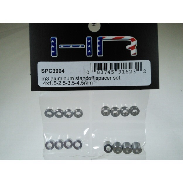Hot Racing SPC3004 M3 Aluminum Standoff Spacer Set (4x)(1.52.53.54