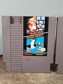 Nintendo Super Mario Bros 1 & 2 World NES Video Game Bundle TESTED 