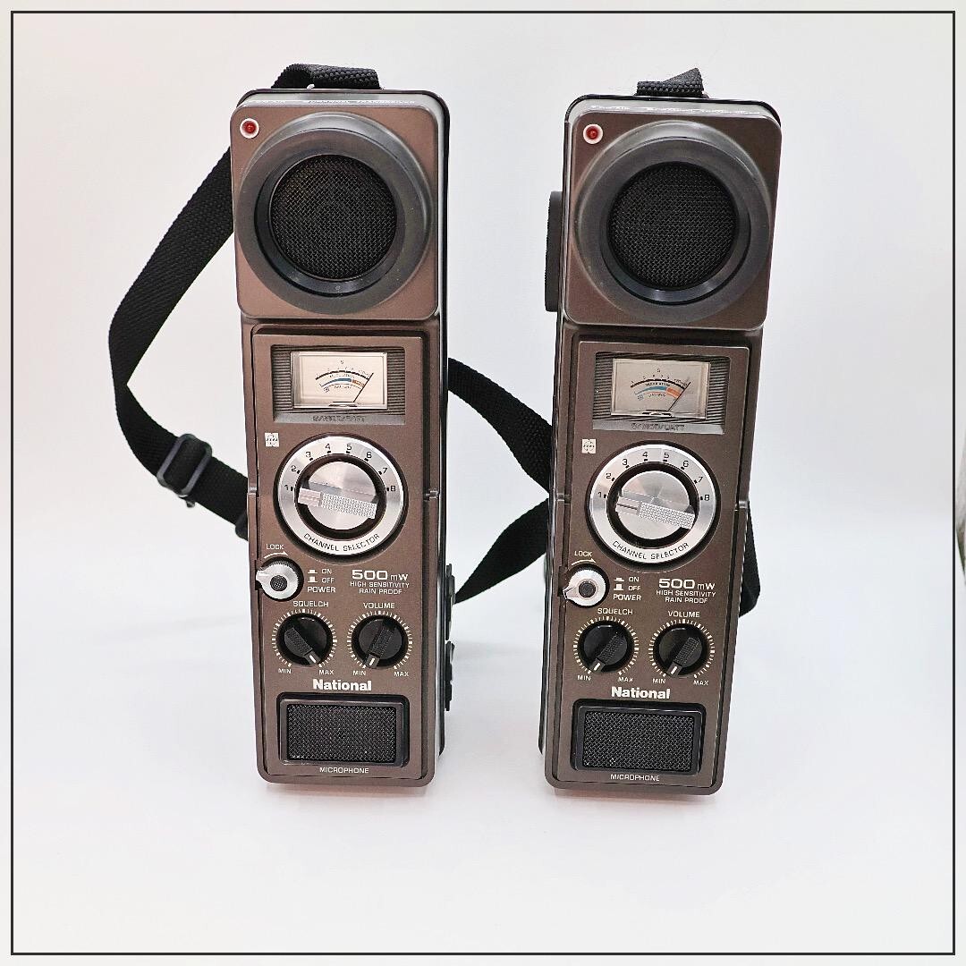 CB無線 ナショナル RJ-380 National RJ-380 CB Transceiver Set of 2 8 Channels 500mW