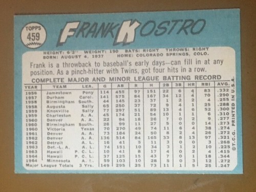 1965 Topps Baseball Singoli - Scegli la tua carta -- 371-598 -- numeri alti - Foto 187 di 357