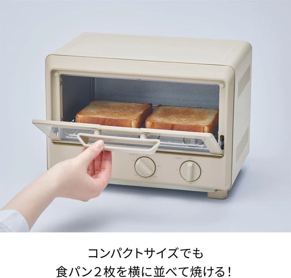 Horno Tostador récolte Blanco Crema ROJO-2(W) AC100V de JAPÓN NUEVO récolte Foto 3 de 4