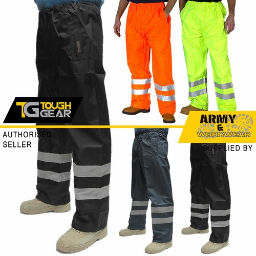 Hi Viz Waterproof Rain Over Trousers 