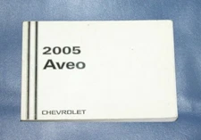 2005 Chevrolet Aveo Factory Original Glovebox Owners Manual Book