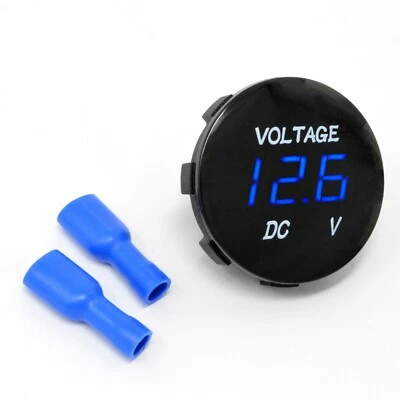 5MINTECH 12V-24V LED Digital Voltmeter Voltage Meter Battery for Car Marine Motorcycle