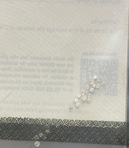 Round Brilliant Cut Lot of 29 GIA Certified 0.8241 Carat Diamond Melee Color - Picture 3 of 5