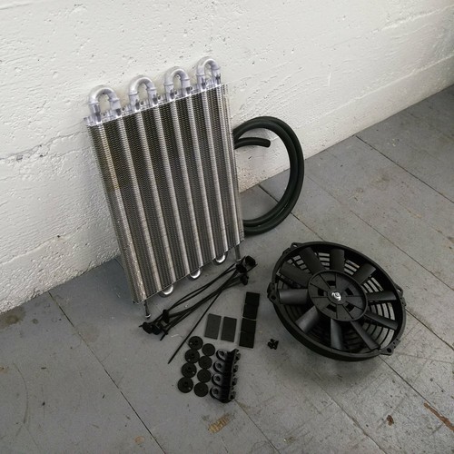 19621981 MG MGB Transmission Oil Cooler Electric Radiator Fan Kit bmc tourer gt eBay