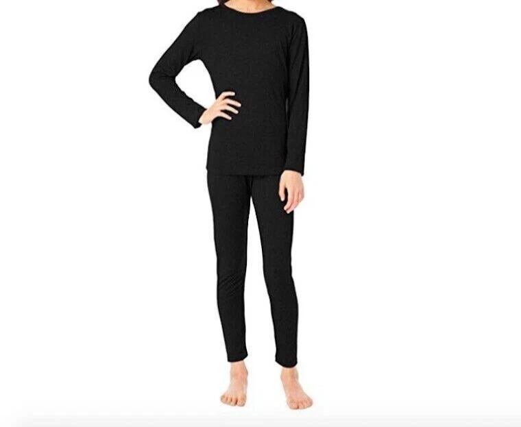 Champion Dou Dry Baselayer Niños Crew and Pant Set Absorbe Humedad Secado Rápido XS Foto 2 de 4