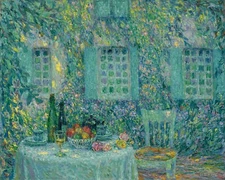 HENRI LA SIDANER Poster or Canvas Print "LA TABLE. SOLEIL DANS LES FEUILLES, GE"