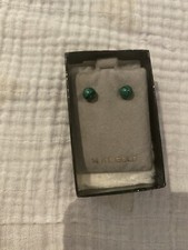 14 Kt Small Earrings Green