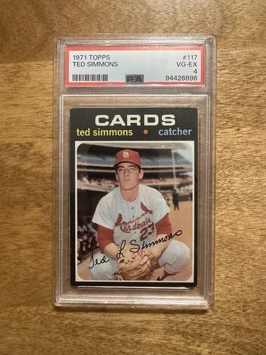 1971 Topps - #117 Ted Simmons (RC) PSA 4