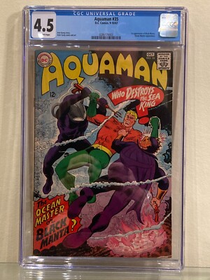 Aquaman 35 (1967) - DC Comics Silver Age Key 1st Black Manta - CGC 4.5