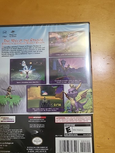 Spyro: Enter the Dragonfly Black Label Nintendo GameCube *Factory Sealed* - Bild 8 von 8