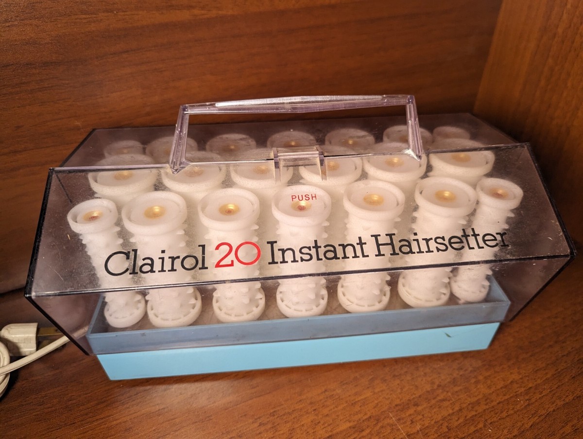 Vtg Clairol 20 Instant Curler def Sizes Hairsetter Hot Rollers