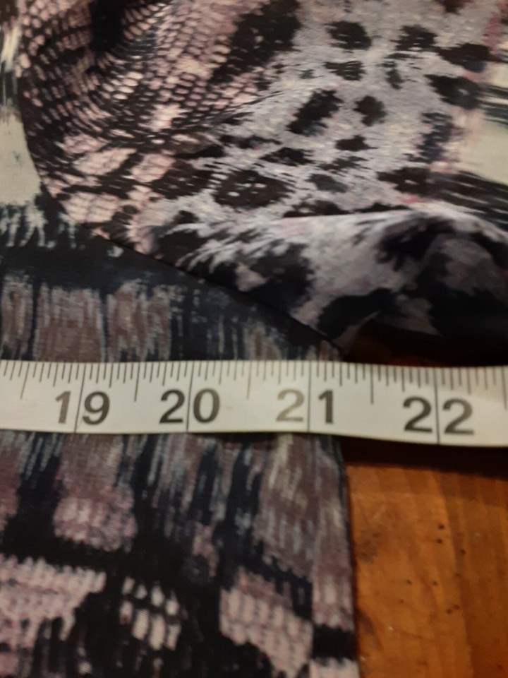 John Paul Richard Sz M Long Sheer Bell Sleeve Lined Blouson Blouse Polyester eBay