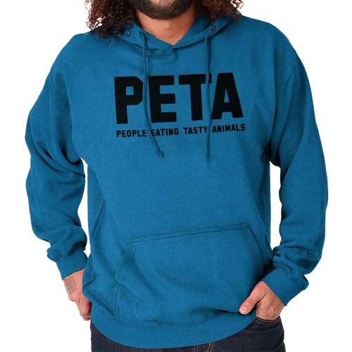 Funny Humor People Eating Tasty Animals Joke Hoodie Hooded Sweatshirt Men Women - Picture 13 of 18