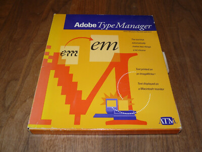 Adobe TypeManager englische Vollversion für Mac, Rarität
