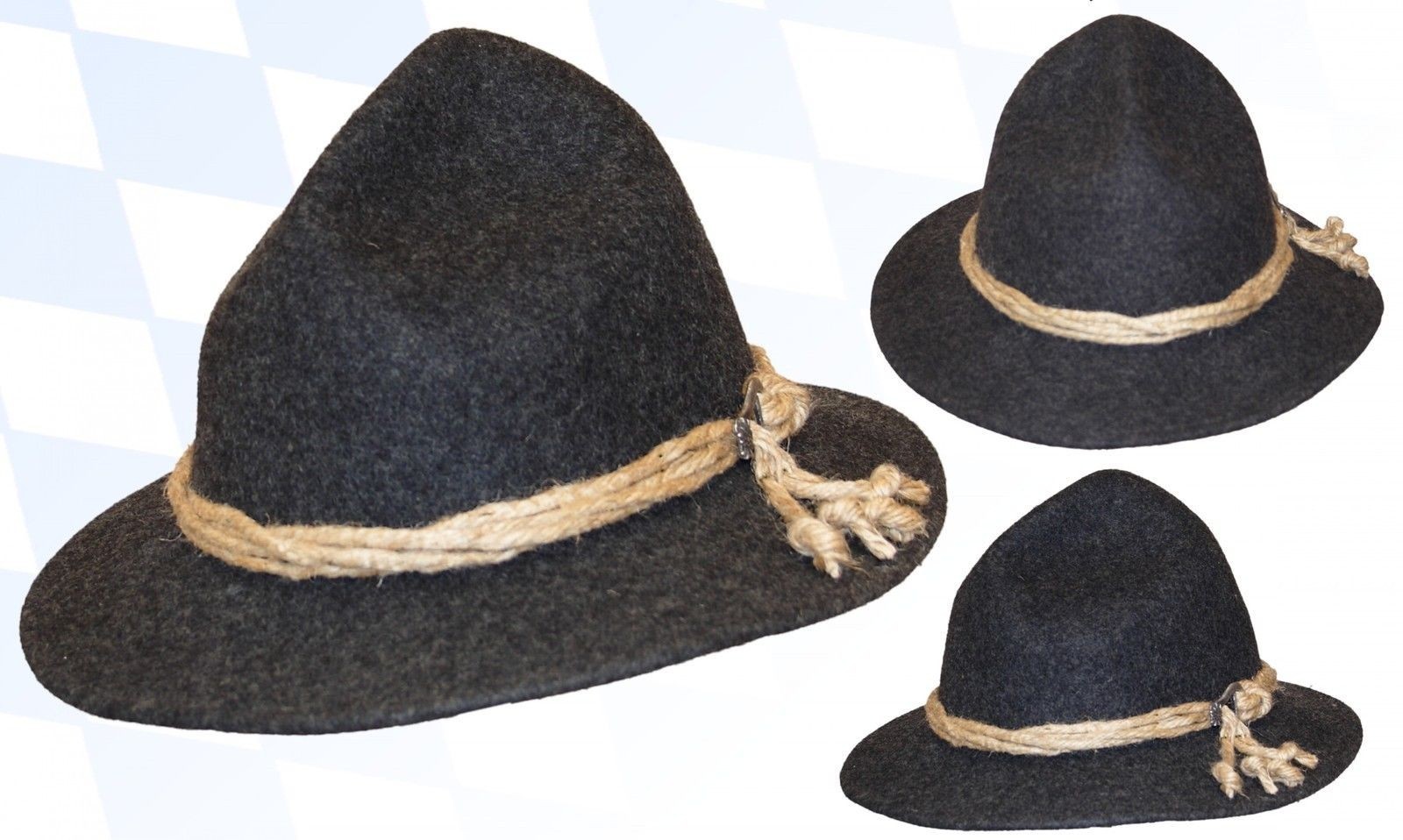 Oktoberfest Trachtenhut Mit Feder - Authentischer Filzhut Für Damen & Herren