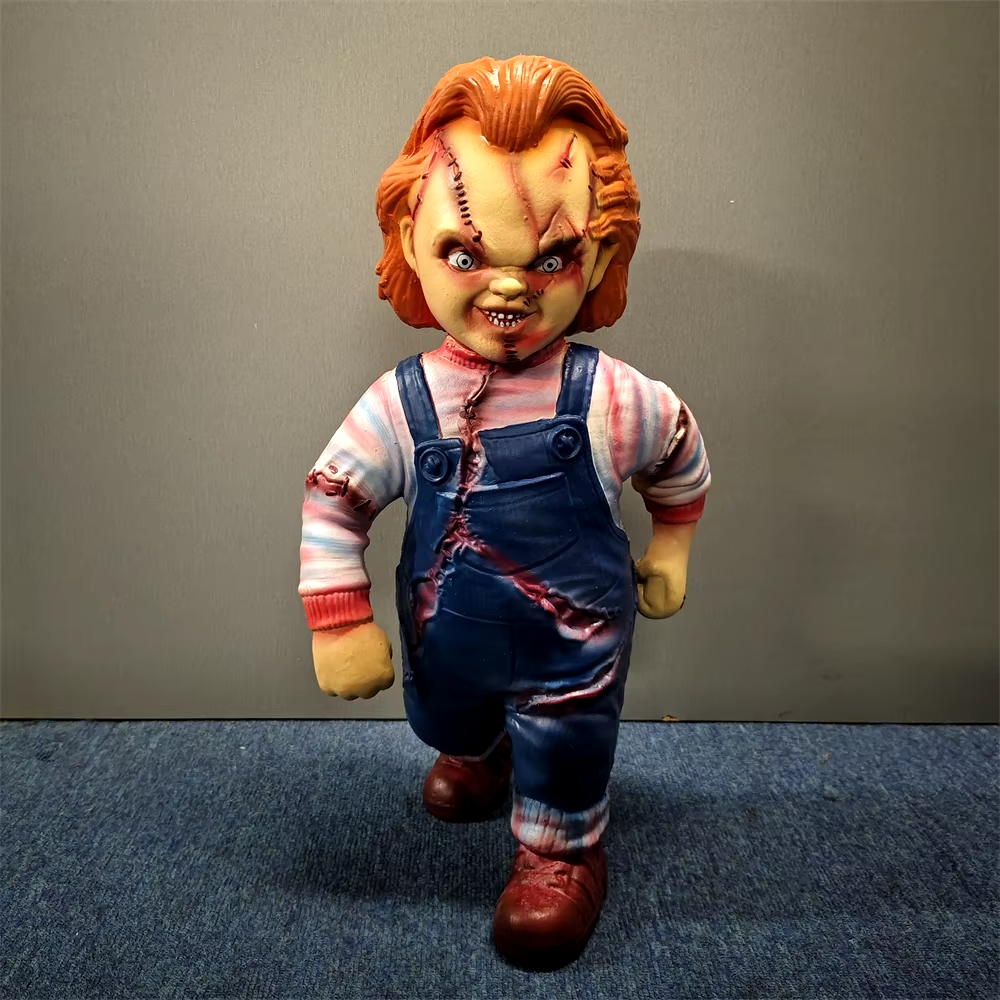 Chucky Doll Standing Statue Horror Chucky Figure Model Toy