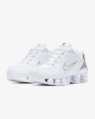 Nike Shox TL White Max Orange Womans 5-12SIze AR3566-100 Nike Shox TL White Max Orange Womans 5-12SIze AR3566-100