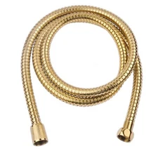 Polished Brass Braided Hand Shower Hose 150CM - G1/2" - 59" Length for Handhelds