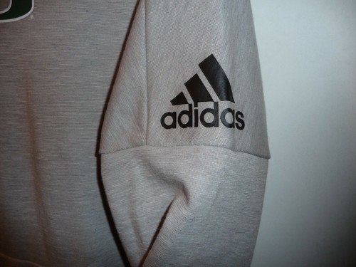 MIAMI HURRICANES ADIDAS ID STADIUM CREW SIZE LARGE / EXTRA LARGE NWT - Picture 3 of 6