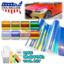Neo Chrome Holographic Car Vinyl Wrap Sticker Decal Air Release Sheet Film DIY