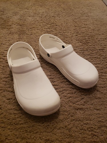 Crocs Bistro Clog White Work Shoes Anti 