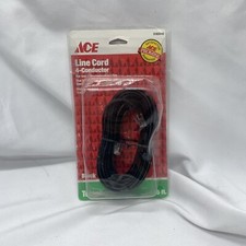 ACE 25' ft Telephone Line Cord Phone Line 4 Conductor Wall To Phone Line