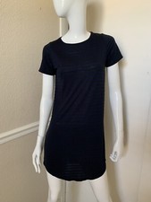 The Lady & The Sailor Anthropologie Navy/Black Stripe Short Sleeve Dress 1