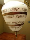 Vintage Mid Century Modern Hanging Glass Swag Lamp Hollywood Regency chain  plug — photo 4