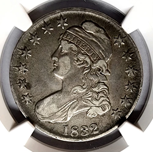 CHOICE 1832 CAPPED BUST HALF DOLLAR 50C O-113a NGC XF45  "SMALL LETTERS"