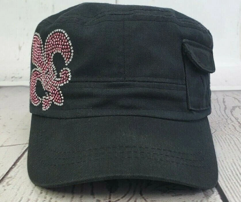 Gorra Leader Original Vintage Herradura Estrás Negra con Mini Bolsillo Foto 2 de 4