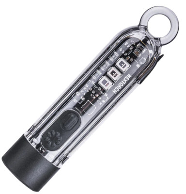 Nextorch K40 Keychain Light Compact 4 LED Sources White Red Blue UV Strobe Mode