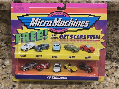 Micro Machines #4 Ferraris Daytona 250 TR 333 Racer Galoob 1997 NEW VTG